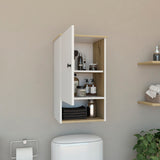 Medicine Cabinet - Single Door - Engineered Wood - Open Shelf