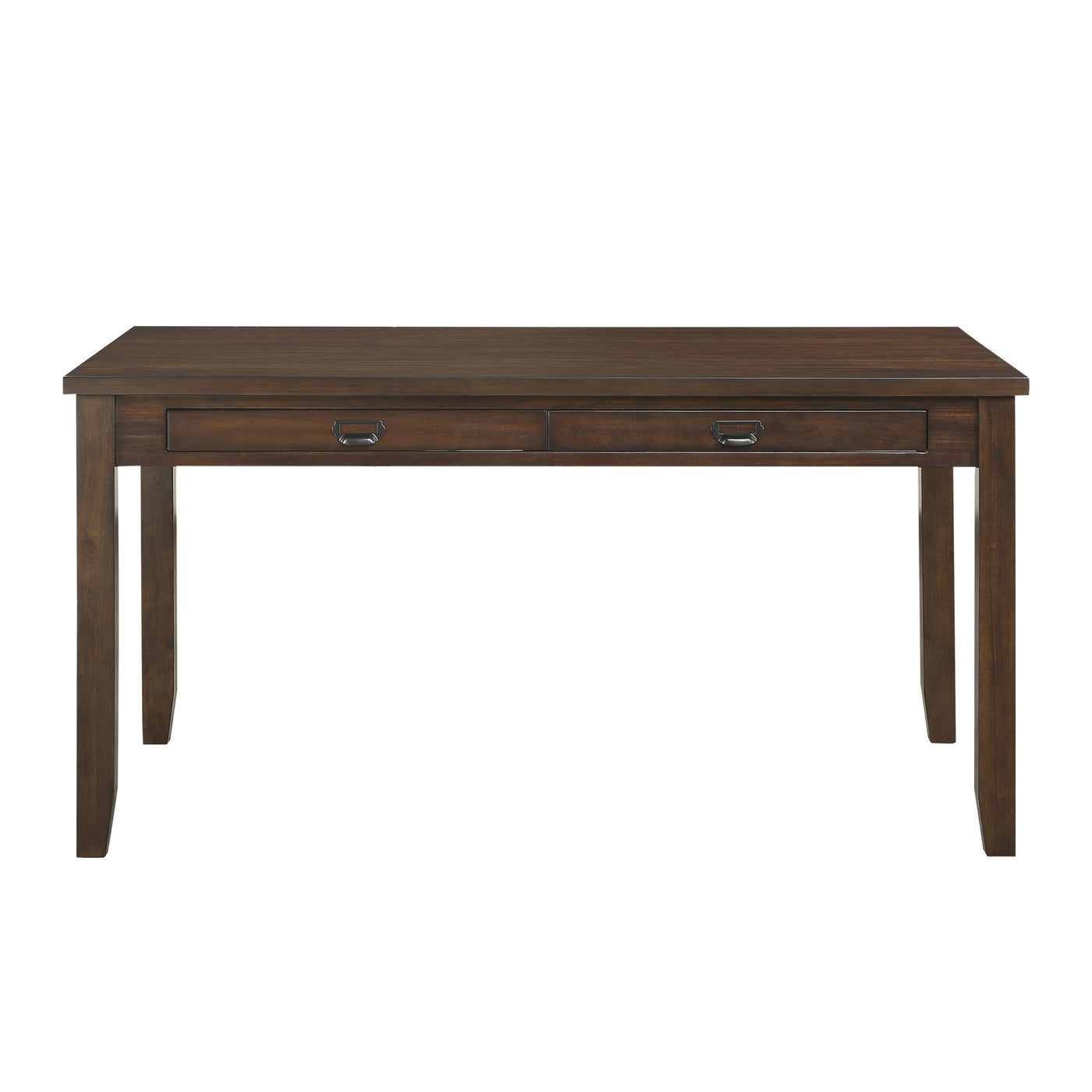 Dark Cherry Transitional Dining Table with 4 Drawers