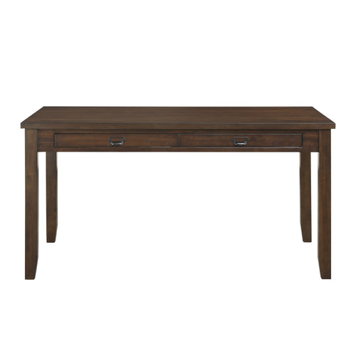 Dark Cherry Transitional Dining Table with 4 Drawers