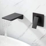 Single Handle Wall Mount Waterfall Bathroom Faucet