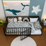 Twin Metal Platform Bed Black