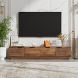 78" Modern TV Stand Entertainment Center Fluted Door