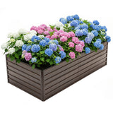 8x4x2 ft Galvanized Raised Garden Bed Planter Box Kit