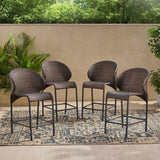 Rattan Counter Stools, Set of 4