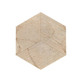 Hexagon Gold Beige Yellow Marble Tiles 12pc Box 3D Fluted