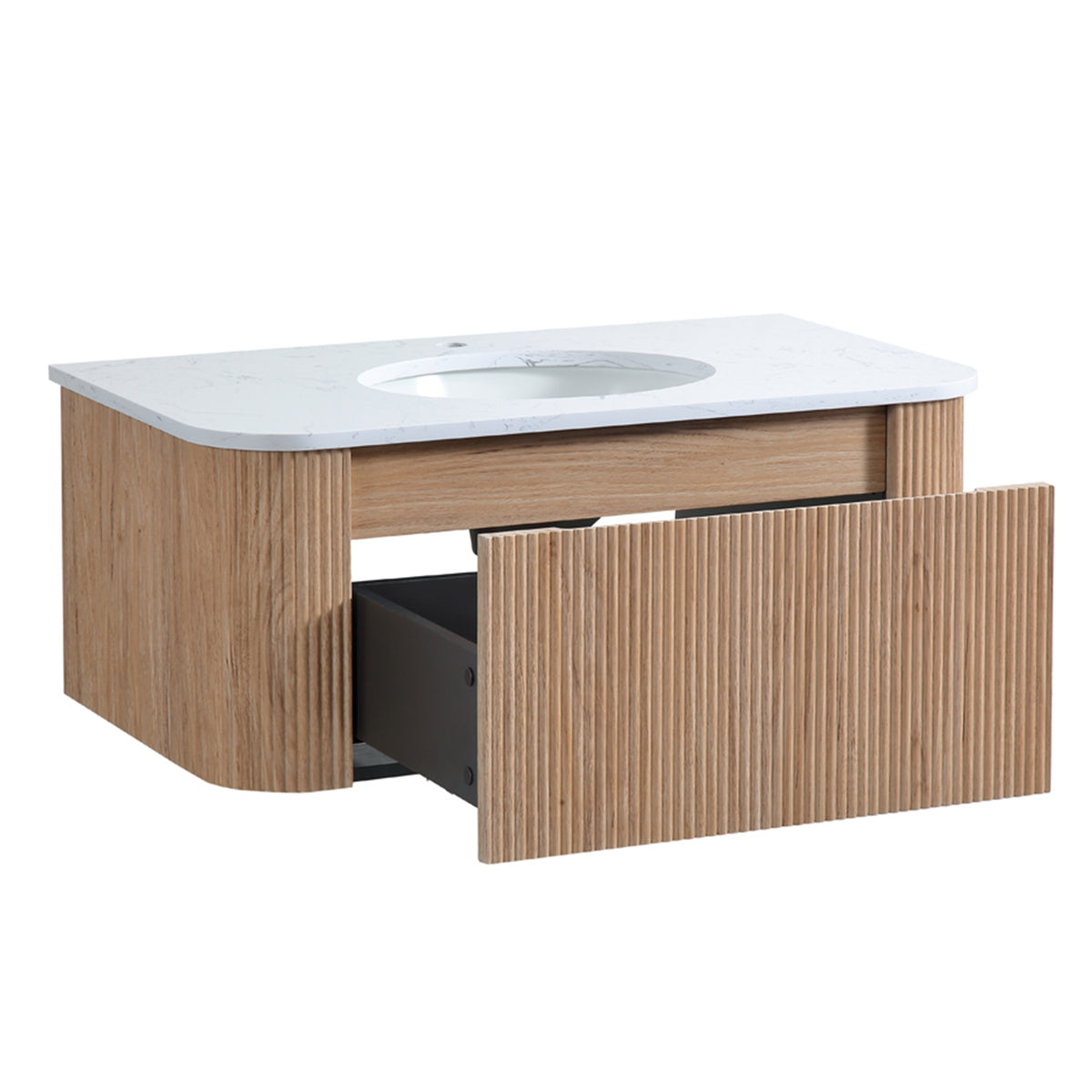 Arcora 36 Inch Wall Mounted Bathroom Vanity