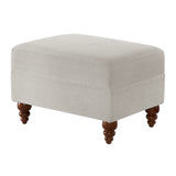 Candor Upholstered Ottoman Footrest Sea Oat