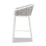 Patio Counter Stool Set of 2 - Rope & Aluminum - Optic White - 27.5"