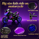 Kids Motorcycle Ride-On Motorcycle 3-Wheels Battery Powered Motorbike  Rechargea