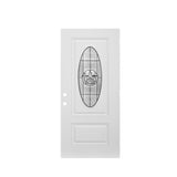 36"x80" Fiberglass Front Door, Right-Hand Inswing Exterior Door