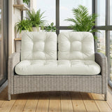 Wicker Chair Cushions Set of 3 - 4" Thick Waterproof