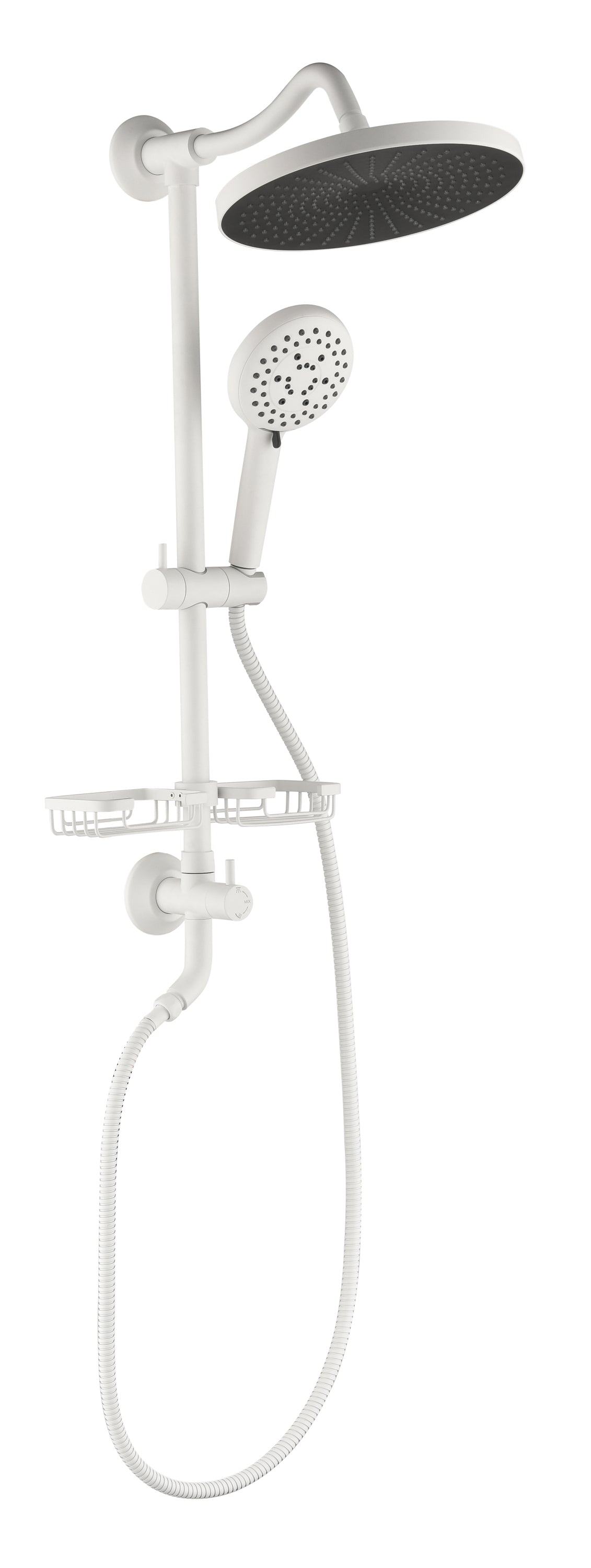 ShowerSpas 10" Rain Showerhead 4-Function Hand Shower System