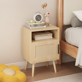 Engineered Wood Nightstand Oak