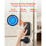Fingerprint Door Lock Set, Electronic Biometric Deadbolt Keyless Entry Door Lock