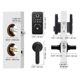 Fingerprint Door Lock Set, Electronic Biometric Deadbolt Keyless Entry Door Lock