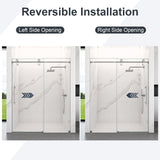 44"-48"W*76" H Frameless Single Sliding Shower Door