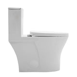 Ceramic One Piece Toilet for Bathroom, 12-inch Rough-In, 1.1/1.6 GPF
