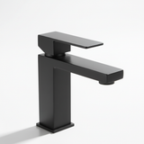 Matte Black Single Handle Bathroom Faucet Stainless Steel T20