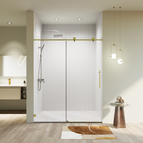 Frameless Single Sliding Soft-Close Shower Door 56-60"W 74"H