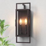 21.5" Oil Rubbed Bronze Dusk to Dawn Outdoor Wall Sconce