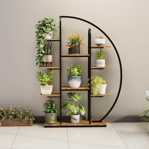 62.2 Inch Tall Metal Indoor Plant Stand with Grow Lights