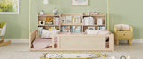 Twin Engineered Wood Platform Bed Natural