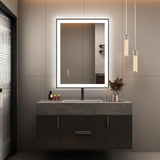 LED Bathroom Mirror 28x20" Dimmable Anti-Fog Backlit 3 Color
