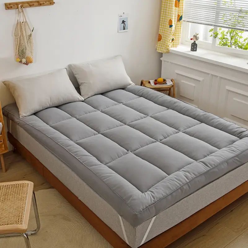 Gray King Mattress Topper Pad
