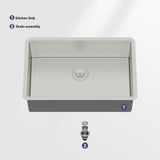 28 Inch Undermount Sink - 28" x 18" x 9" Undermount Stainless Steel Kitchen