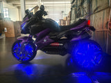 Kids Motorcycle Ride-On Motorcycle 3-Wheels Battery Powered Motorbike  Rechargea