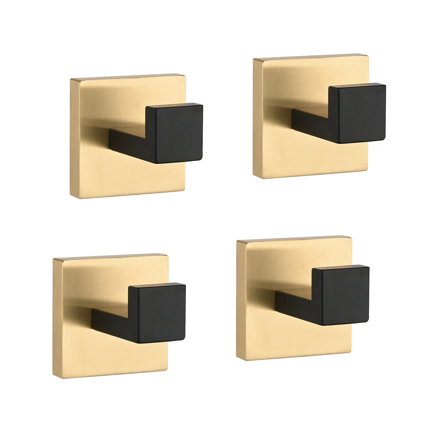4 Pack Stainless Steel Wall Mount Towel Hooks