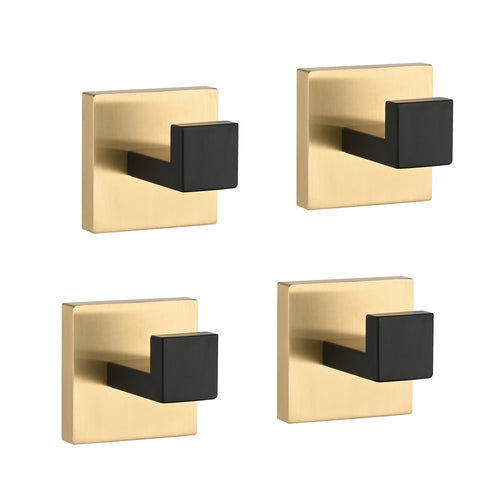 4 Pack Stainless Steel Wall Mount Towel Hooks