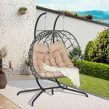 Wicker Outdoor Chair Khaki
