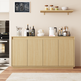 4 Door Sideboard Buffet Cabinet with Power Outlet