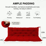 3 Seater Outdoor Swing Cushion, 5" Thick Waterproof Red
