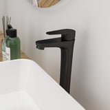 Oil-Rubbed Bronze Vessel Sink Faucet Single Handle Tall Bathroom Sink Faucet