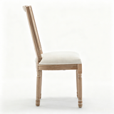 Set of 2 Solid Wood Dining Chair Beige
