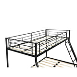 Full Metal Bunk Bed Black