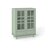 Mint Green Modern Wooden Storage Sideboard Cabinet 28"x15"x36