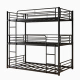 Twin Metal Bunk Bed Black