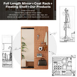 47.6 x 15.5 inch multi-functional design panel wall-mounted full-length mirror
