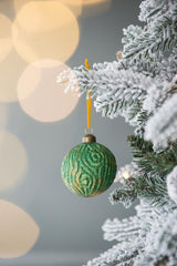 Glass Christmas Ball Ornaments Set of 12 Holiday Decorations