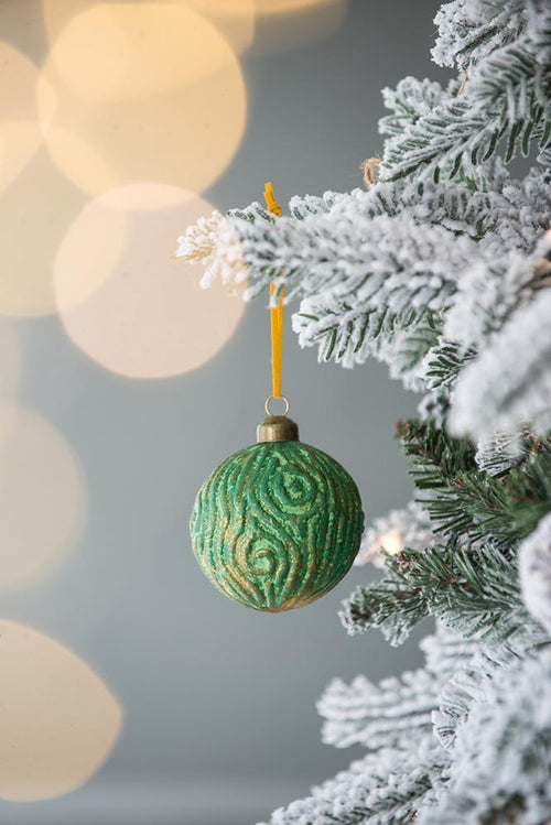 Glass Christmas Ball Ornaments Set of 12 Holiday Decorations