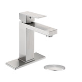 Single Handle Stainless Steel Bathroom Sink Faucet