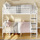Twin Metal Bunk Bed White