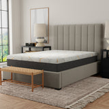 12' Copper Gel Cooling Memory Foam Mattress Twin Long