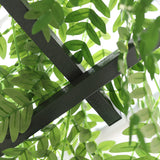 Outsunny 82'' Decorative Metal Garden Trellis Arch with Durable Steel Tubing & E