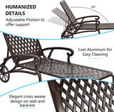 Aluminum Outdoor Chair Brown