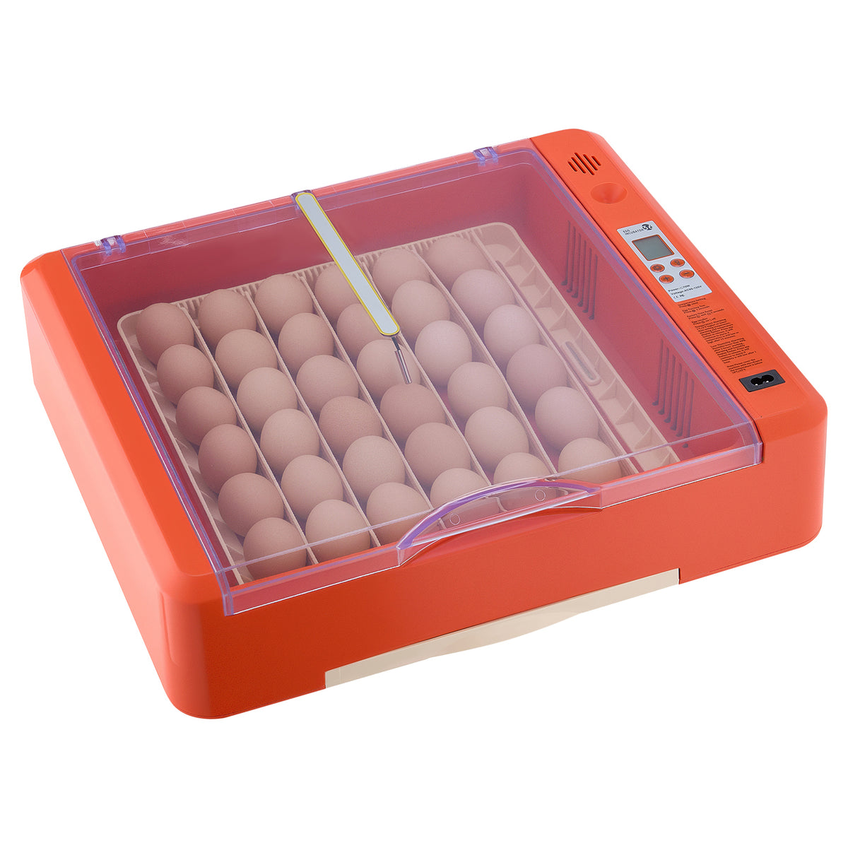 36 Egg Incubator, Automatic Egg Turner with LED Candler & Water Tray