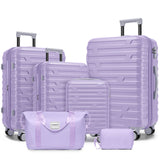 Luggage Sets 6 Piece with Duffel Bags, Hardside Expandable Suitcases with Spinne